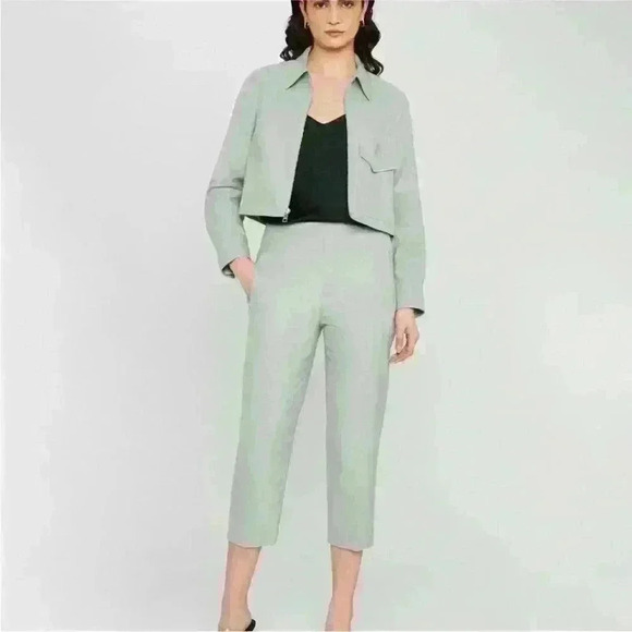 Club Monaco- “Cigarette Cropped Pant” Iron Grey Women’s Size 8 NWT!! - Picture 2 of 10